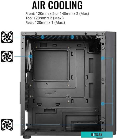 Корпус MicroATX Без БП Aerocool Hexform-G-BK-v1 (ACCS-PV38013.11)