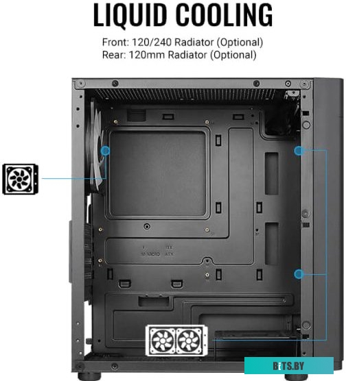Корпус MicroATX Без БП Aerocool Hexform-G-BK-v1 (ACCS-PV38013.11)