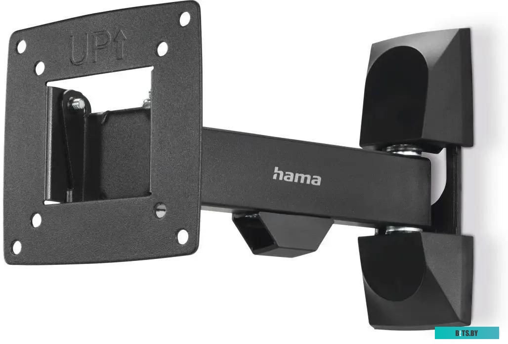 Кронштейн для телевизора Hama 00220820 черный 10"-26" макс.15кг настенный поворот и наклон