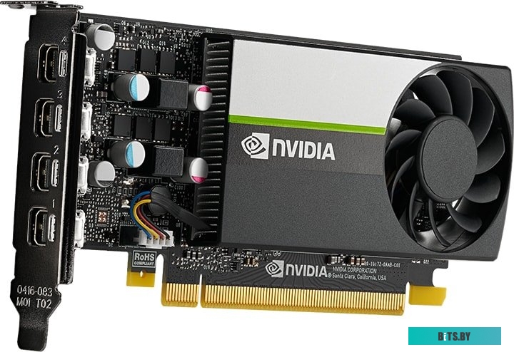 Видеокарта NVIDIA Quadro PNY T1000 VCNT1000-BLK 4Gb GDDR6 4xmDP Low Profile (oem)