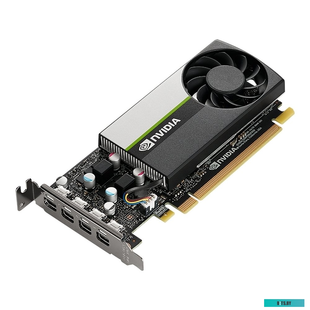 Видеокарта NVIDIA Quadro PNY T1000 VCNT1000-BLK 4Gb GDDR6 4xmDP Low Profile (oem)