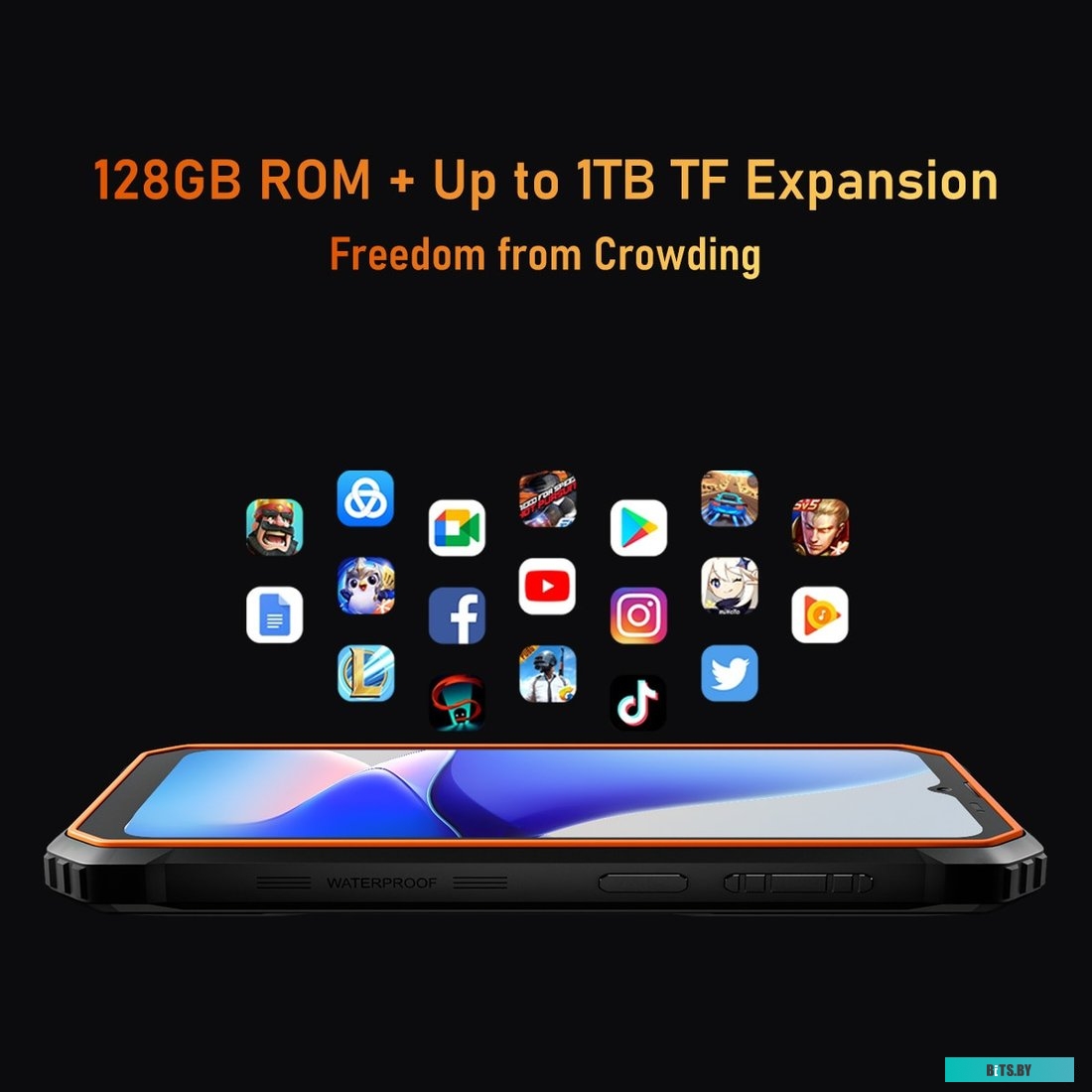 BV6200-464BLA Смартфон BlackView BV6200 4/64Gb Черный *