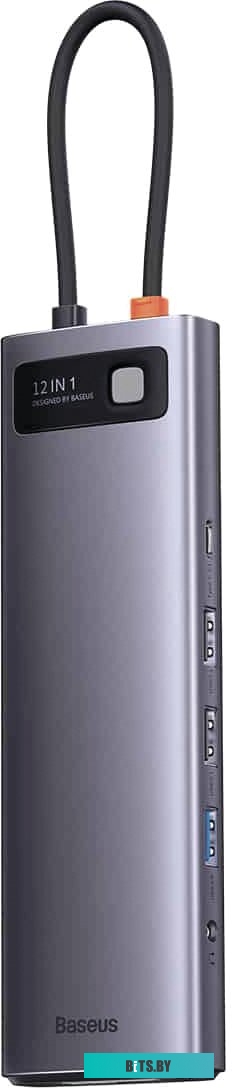 Док-станция Baseus Metal Gleam Series 12-in-1 Multifunctional Type-C Hub Docking Station WKWG020213