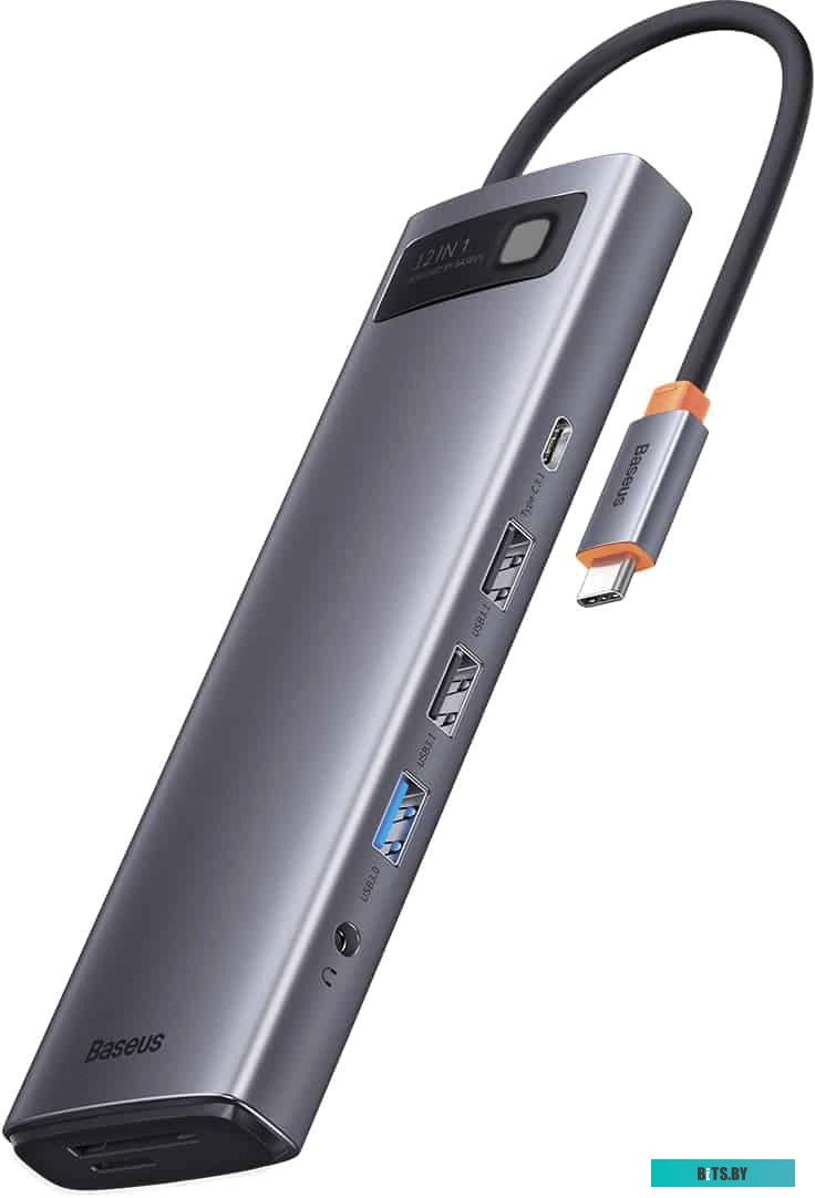 Док-станция Baseus Metal Gleam Series 12-in-1 Multifunctional Type-C Hub Docking Station WKWG020213