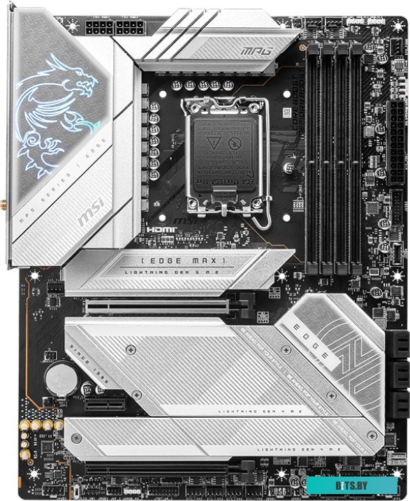 Материнская плата MSI MPG Z790 EDGE TI MAX WIFI Soc-1700 Intel Z790 4xDDR5 ATX AC`97 8ch(7.1) 2.5Gg RAID+HDMI+DP
