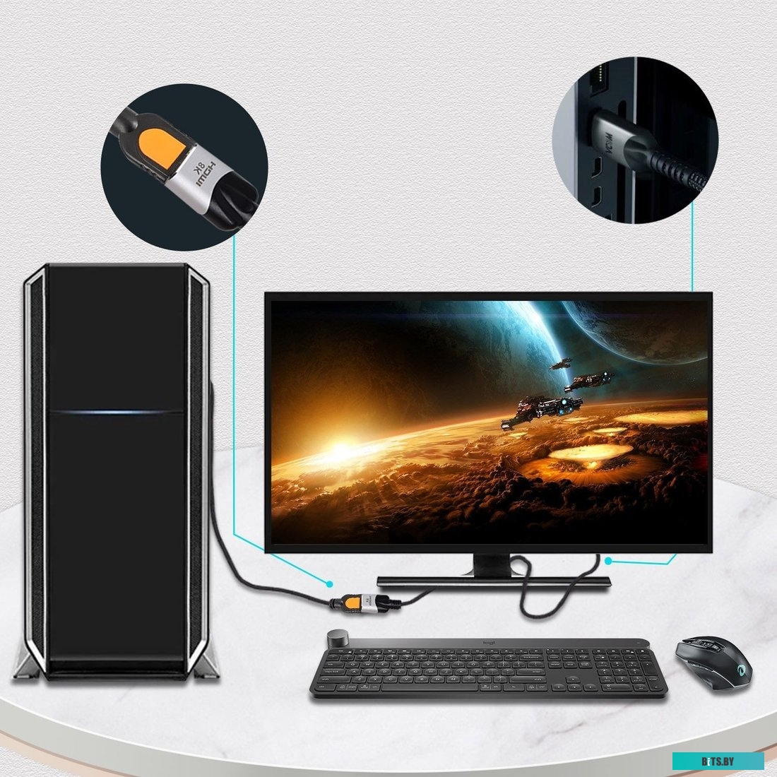 Кабель удлинительный VCOM CG516M-1.0 CG516M-1.0