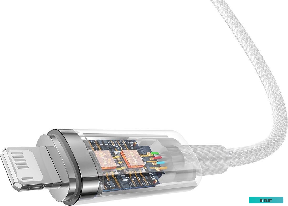 Кабель Baseus Explorer Series Fast Charging Cable with Smart Temperature Control 2.4A USB Type-A - Lightning (2 м, белый) 