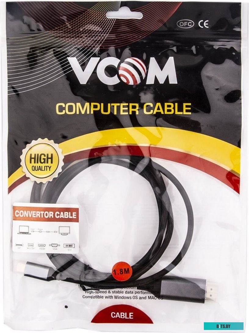 Кабель-Адаптер VCOM CU423MC-1.8M CU423MC-1.8M