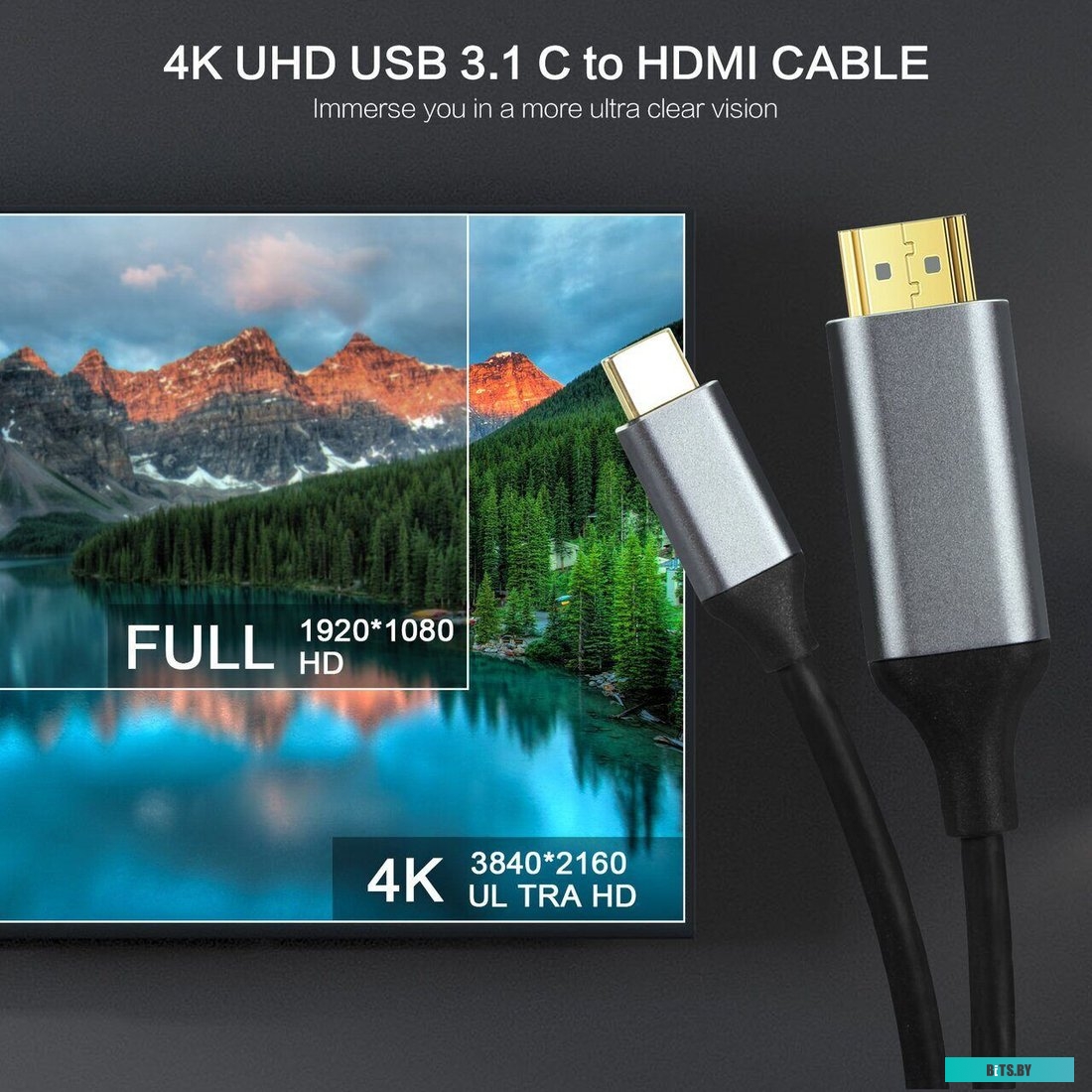Кабель-Адаптер VCOM CU423MC-1.8M CU423MC-1.8M