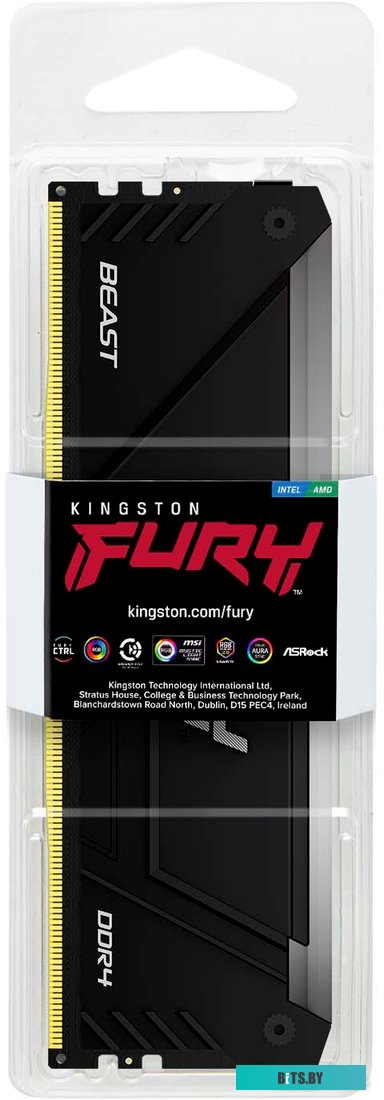 Оперативная память Kingston FURY Beast RGB 8ГБ DDR4 3600 МГц KF436C17BB2A/8