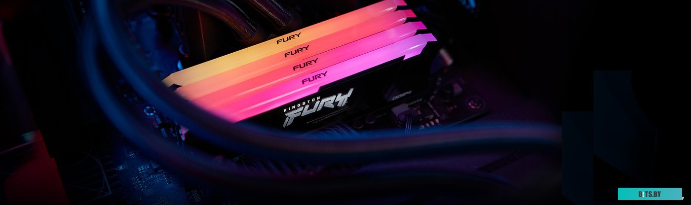 Оперативная память Kingston FURY Beast RGB 8ГБ DDR4 3600 МГц KF436C17BB2A/8