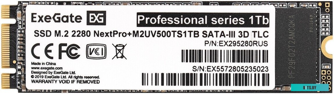 Накопитель SSD Exegate NextPro+ M2UV500TS1TB EX295280RUS