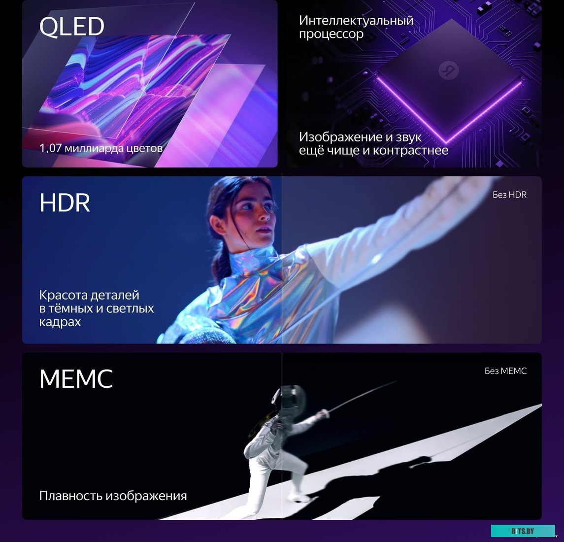 Телевизор Яндекс ТВ Станция Про с Алисой 65" (YNDX-00102)