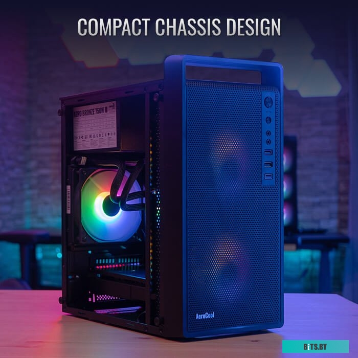 Корпус AeroCool CS-109-S-BK-v1 Black 