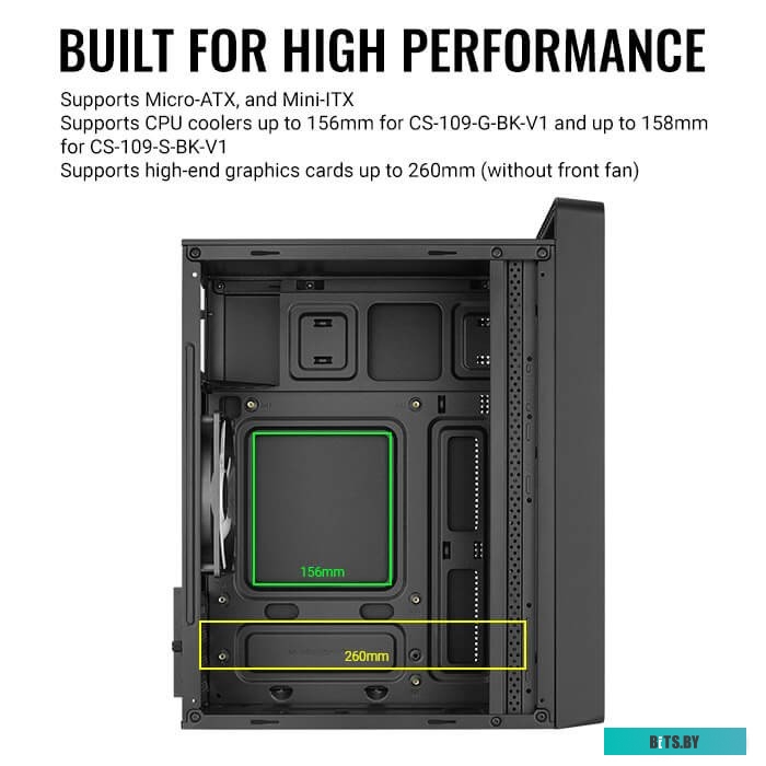Корпус AeroCool CS-109-S-BK-v1 Black 