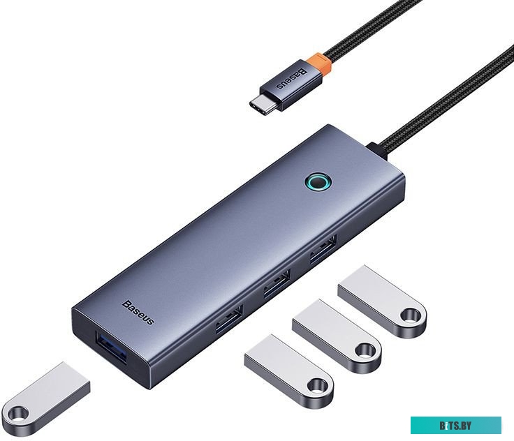 USB-хаб Baseus BS-OH108  Flite Series 4-Port USB-C Hub B0005280A813-03