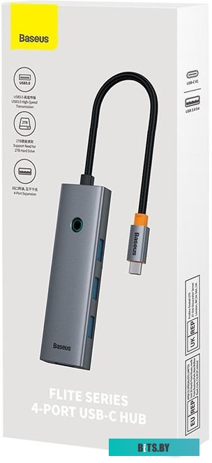 USB-хаб Baseus BS-OH108  Flite Series 4-Port USB-C Hub B0005280A813-03
