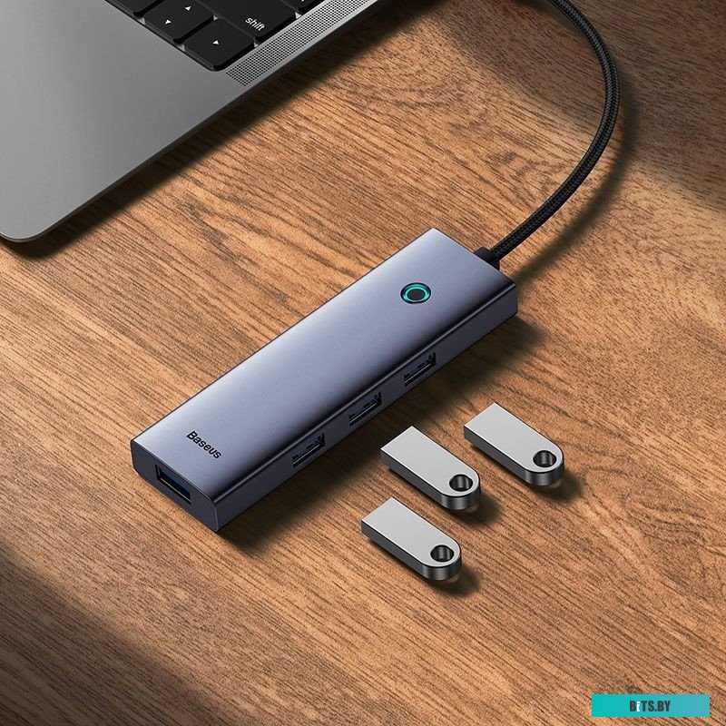 USB-хаб Baseus BS-OH108  Flite Series 4-Port USB-C Hub B0005280A813-03