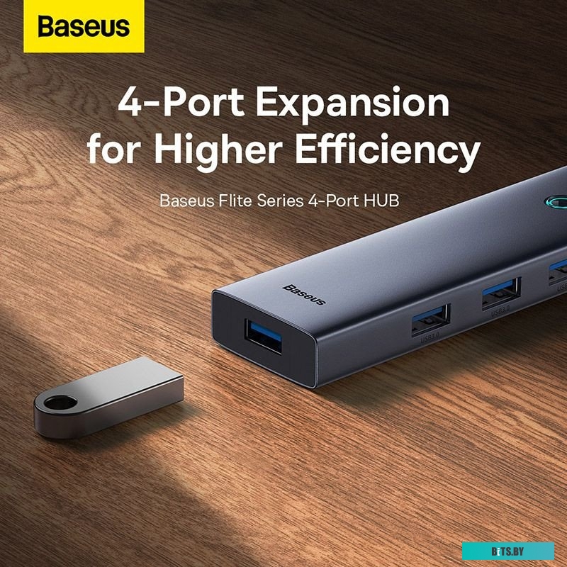 USB-хаб Baseus BS-OH108  Flite Series 4-Port USB-C Hub B0005280A813-03