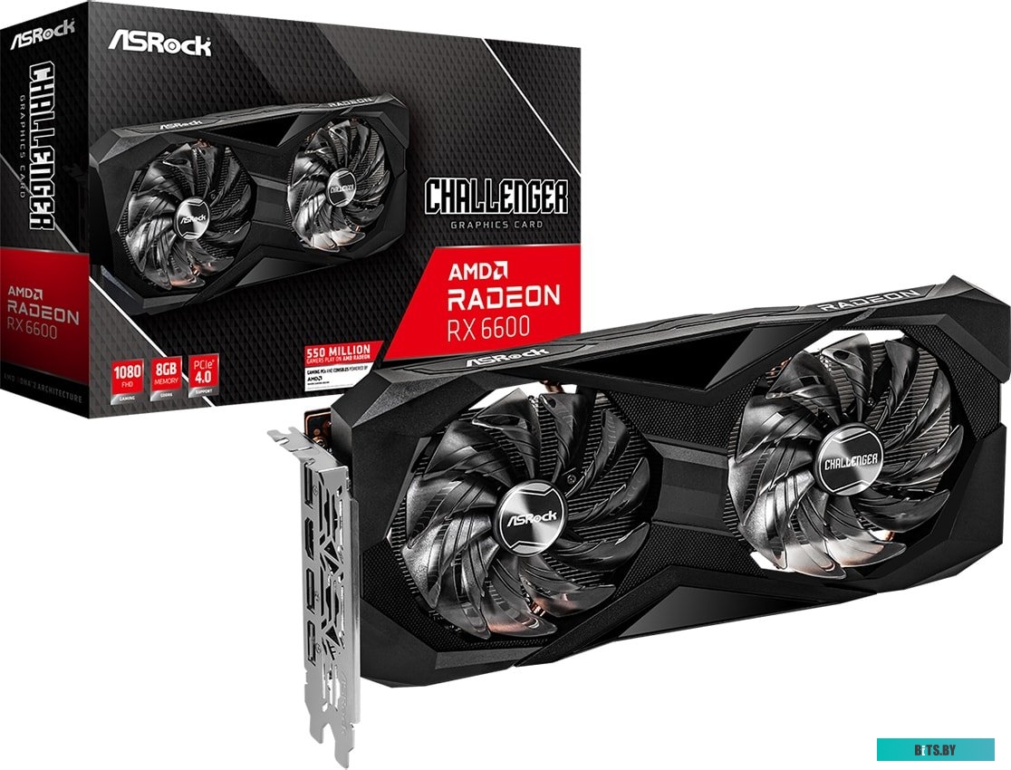 Видеокарта ASRock Radeon RX 6600 Challenger D 90-GA2RZZ-00UANF