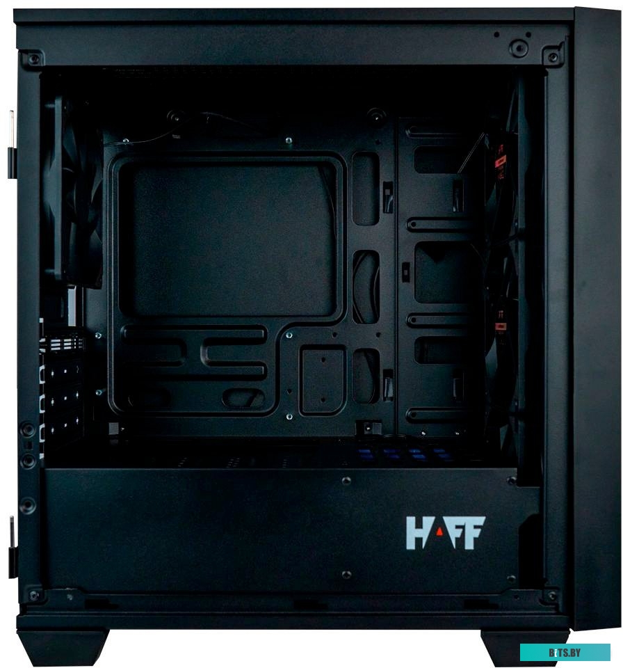 Корпус HAFF Bind mATX без БП черный