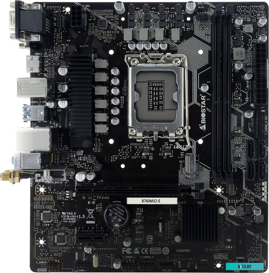 Материнская плата Biostar B760MX2-E Ver. 6.1
