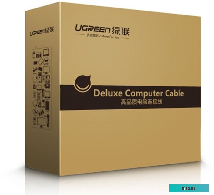 Кабель Ugreen US121 10321 USB Type-A - USB Type-A (10 м, черный)