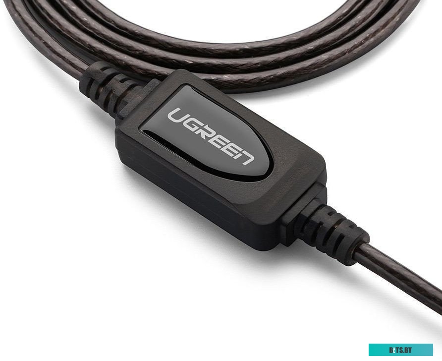 Кабель Ugreen US121 10321 USB Type-A - USB Type-A (10 м, черный)