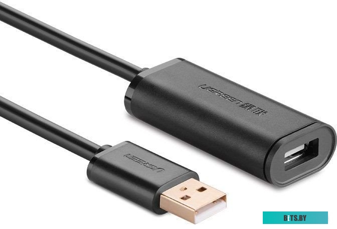 Кабель Ugreen US121 10321 USB Type-A - USB Type-A (10 м, черный)