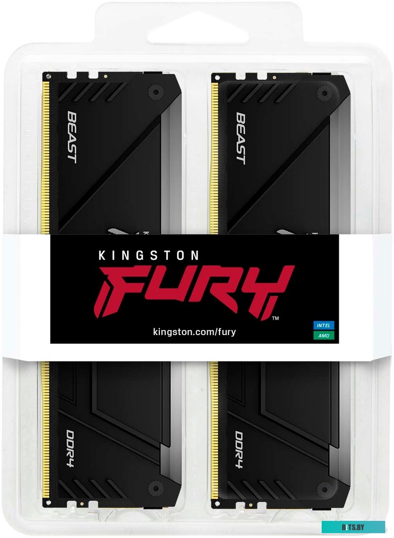 Оперативная память Kingston FURY Beast RGB KF436C17BB2AK2/16