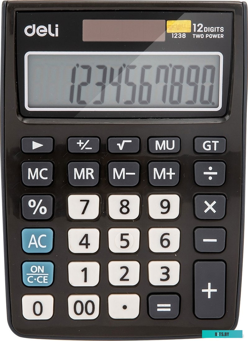 Калькулятор настольный Deli E1238black 12-разр.
