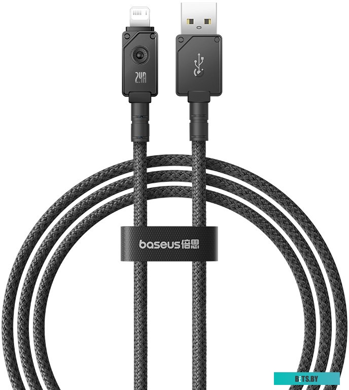 Кабель Baseus Unbreakable Series USB Type-A - Lightning (1 м, черный)