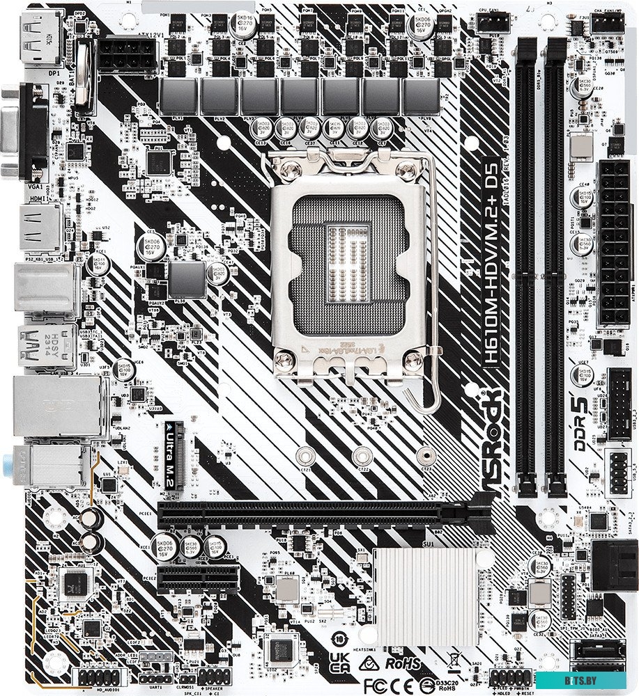 Материнская плата ASRock H610M-HDV/M.2+ D5