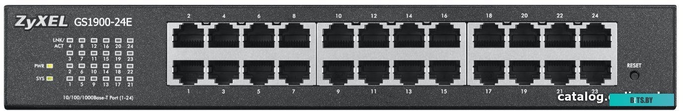 GS1900-24E-EU0103F Коммутатор Zyxel GS1900-24E-EU0103F (L2) 24x1Гбит/с управляемый
