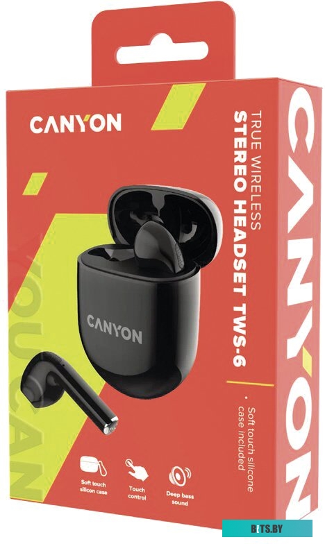 Наушники Внутриканальные Canyon TWS-6 CNS-TWS6B