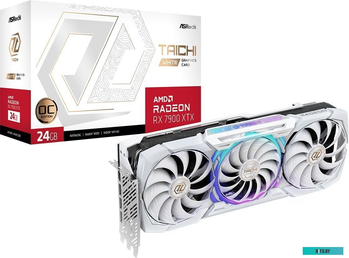 Видеокарта ASRock Radeon RX 7900 XTX Taichi White 24GB OC RX7900XTX TCW 24GO