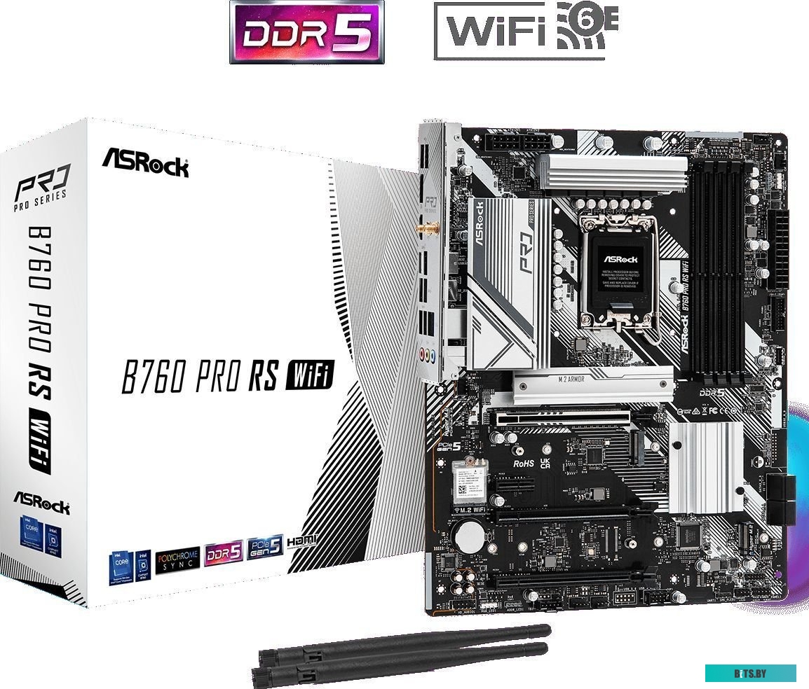 Материнская плата ASRock B760 PRO RS WiFi