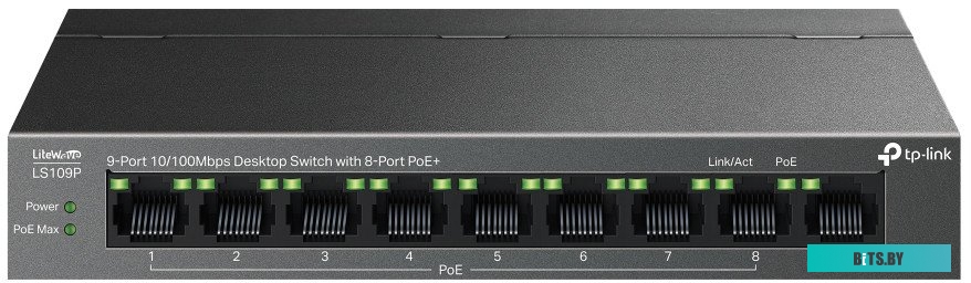 Неуправляемый коммутатор TP-Link LiteWave LS109P V1