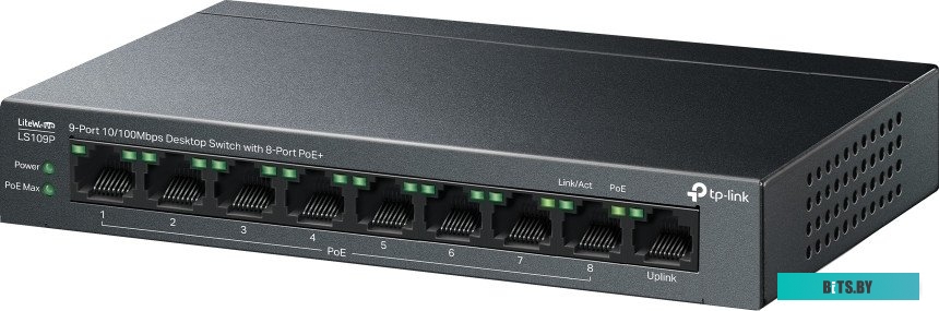 Неуправляемый коммутатор TP-Link LiteWave LS109P V1