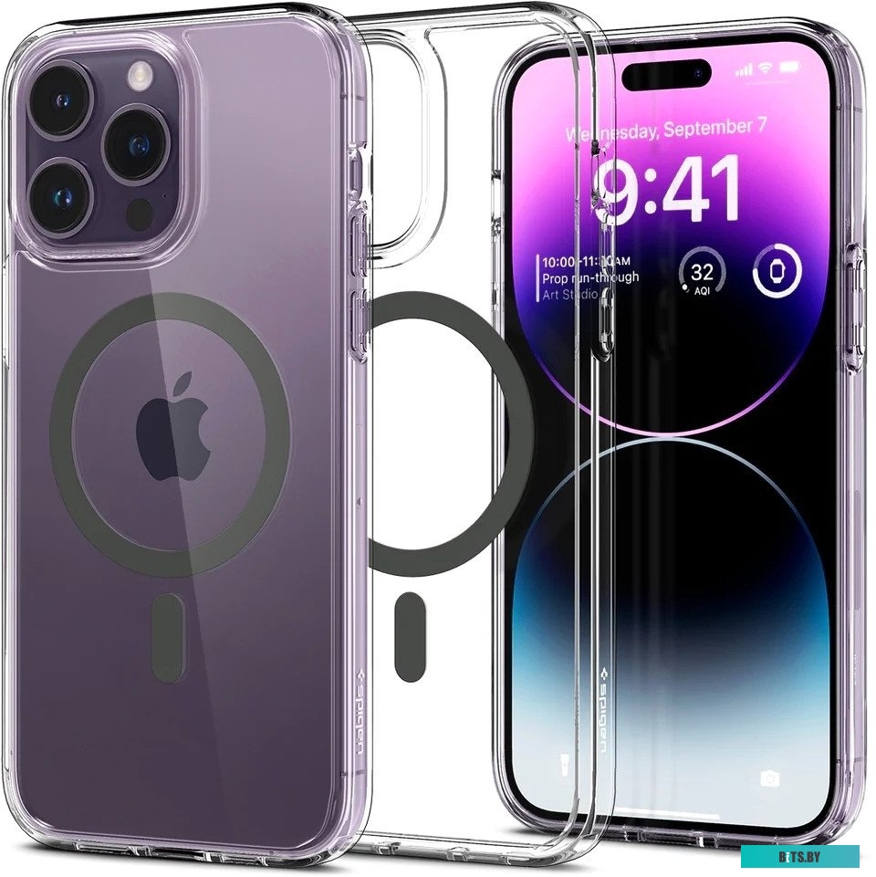 Чехол Spigen Ultra Hybrid (MagFit) для iPhone 14 Pro ACS04970 темно-серый