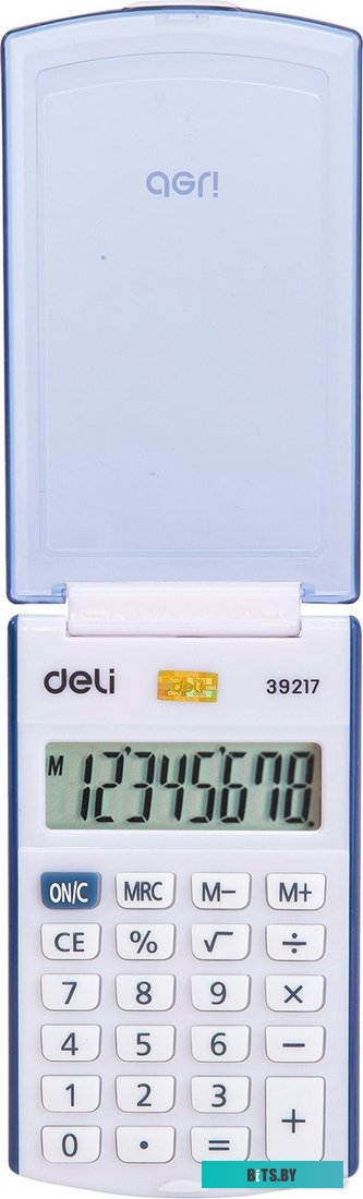 Калькулятор карманный Deli E39217/BLUE