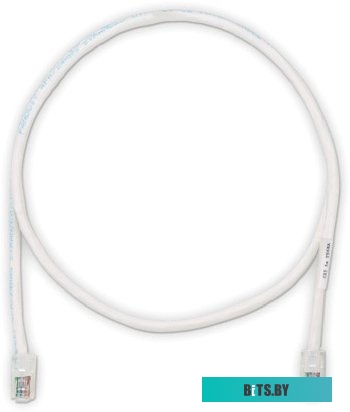 Патч-корд Panduit UTPCH1.5MY RJ-45 вил.-вилка RJ-45 кат.5E 1.5м белый ПВХ
