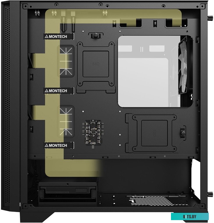 Компьютерный корпус Montech AIR 100 ARGB AIR100ARGB BLK