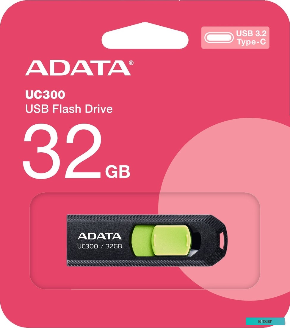 Флешка ADATA UC300 32GB ACHO-UC300-32G-RBK/GN
