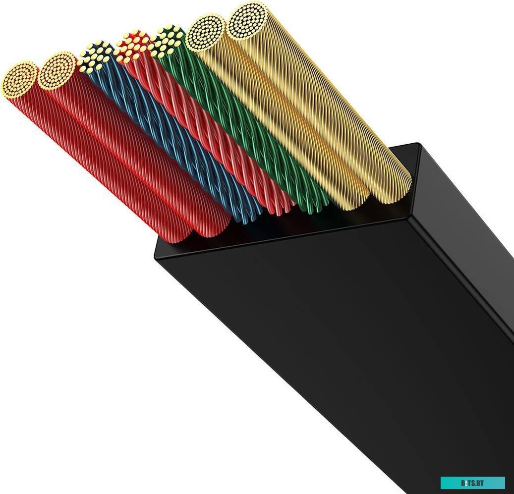 Кабель для зарядки Baseus Bright Mirror One-For-Three Retractable Data Cable CAMJ0