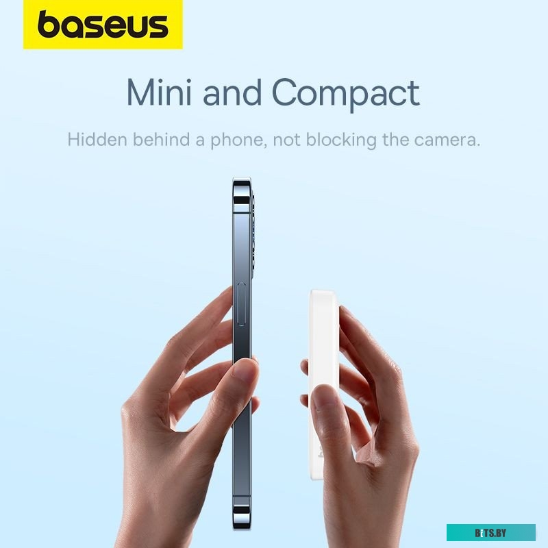 Baseus Magnetic Mini Air Wireless Fast Charge Power Bank 10000mAh 20W Stellar White (P10059001223-00)