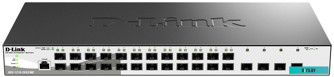 Коммутатор D-Link DGS-1210-28XS/ME/B2A 4x10Гбит/с 24SFP управляемый