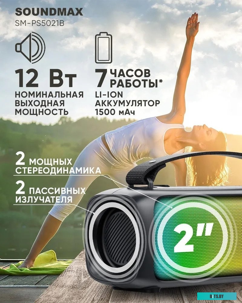 Soundmax SM-PS5021B (черный)