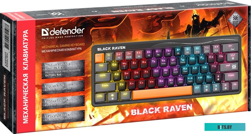 Клавиатура Defender Black Raven GK-417 45414