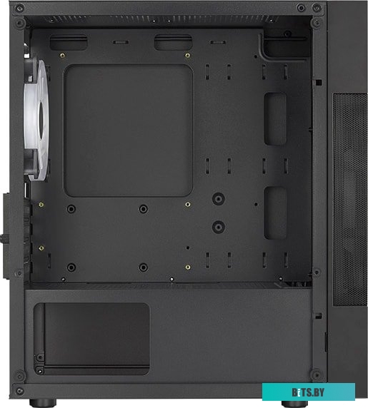 Корпус AeroCool Atomic Lite-G-BK-V2 Black Mini Tower (micro ATX/mini-ITX, без БП, Steel, ABS, HD Audio, USB 3.0x2, 1x120mm, 1x180mm FAN RGB) (47105627